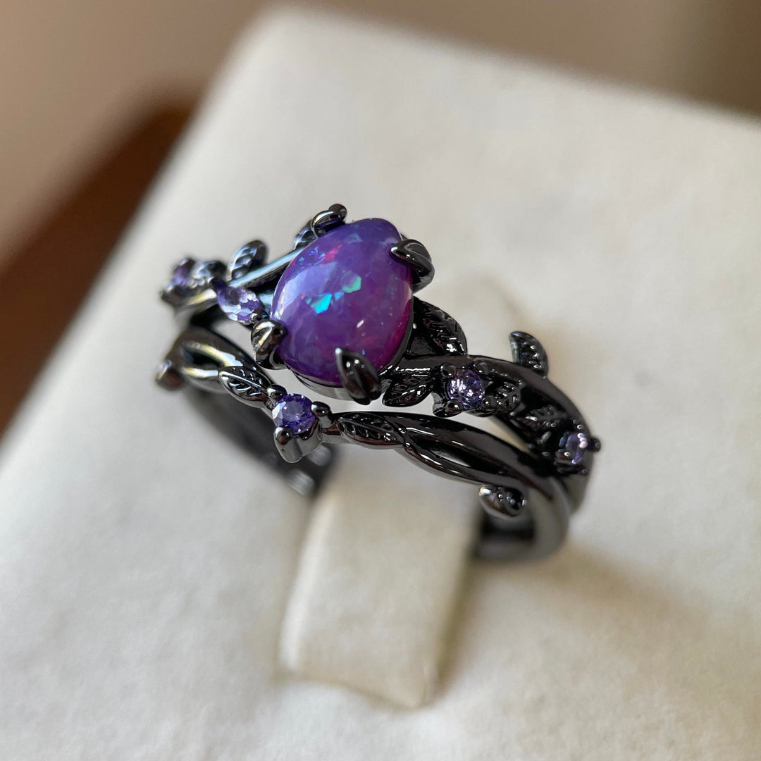 FREE Today: Mystic Purple Opal Oval Ring - image 12