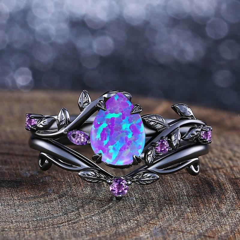 FREE Today: Mystic Purple Opal Oval Ring - US 10 - image 0