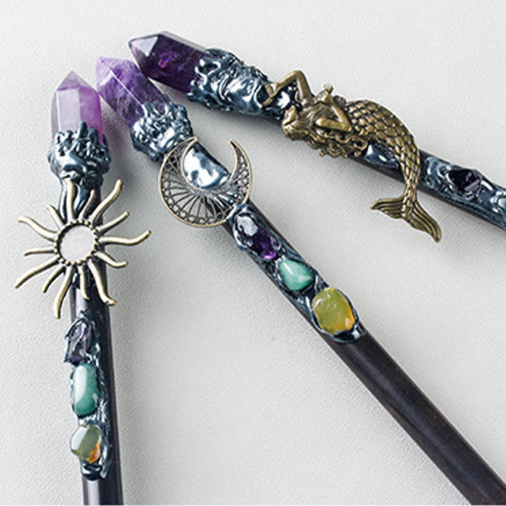 Olivenorma Amethyst Torch-shaped Crystal Wands - image 8