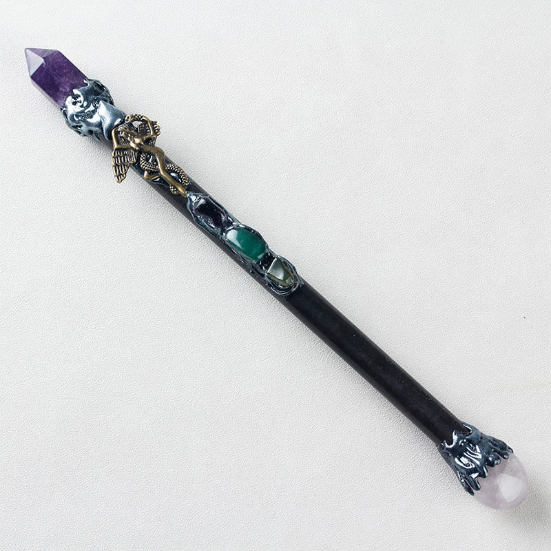 Olivenorma Amethyst Torch-shaped Crystal Wands - Serpent Angel - image 3