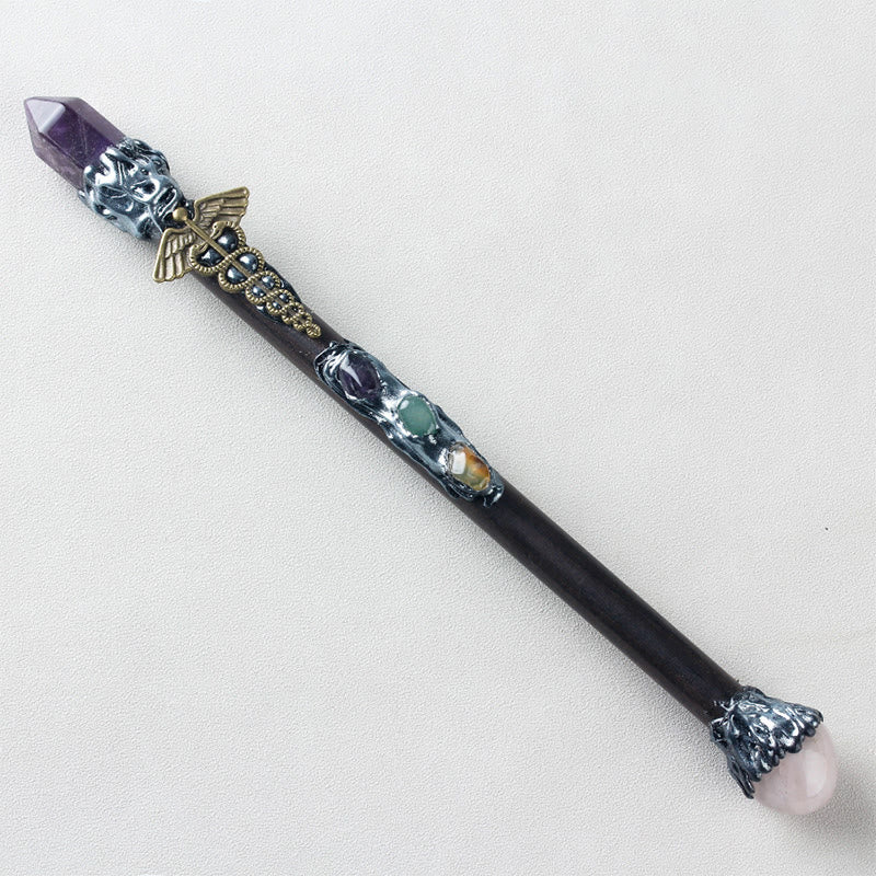 Olivenorma Amethyst Torch-shaped Crystal Wands - Winged Serpent - image 1