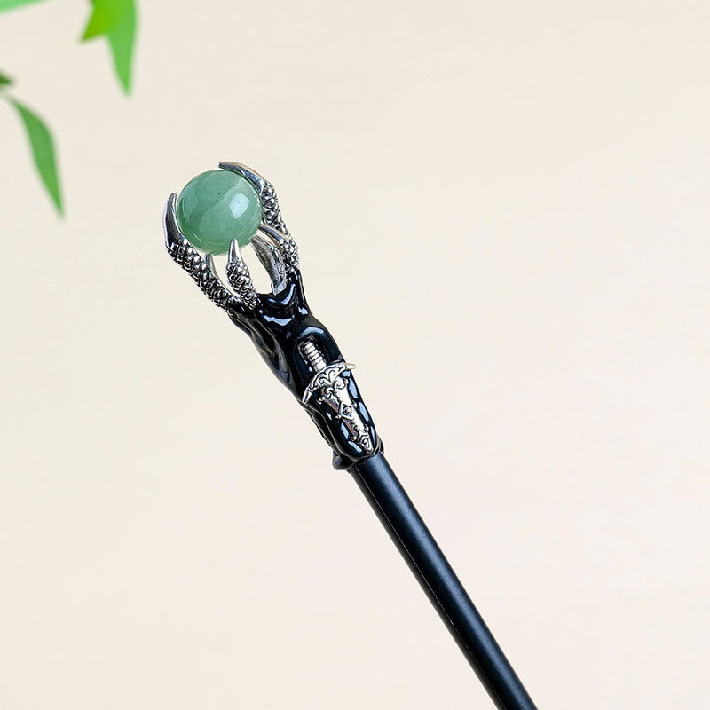 Olivenorma Natural Gemstone Dragon Claw-shaped Crystal Wands - Green Aventurine - image 1