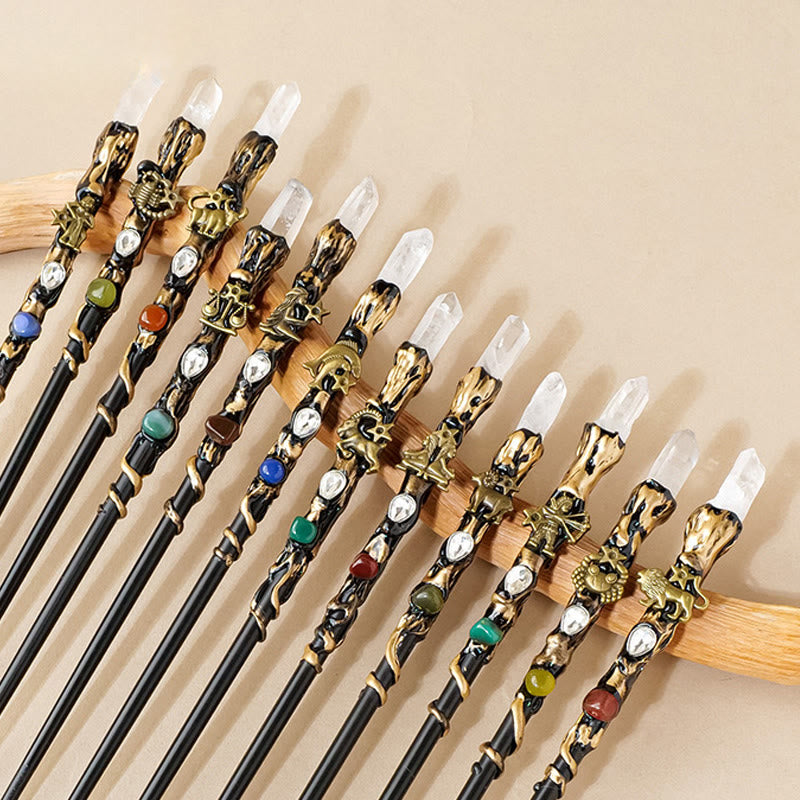 Olivenorma Natural Clear Crystal 12 Constellation Magic Crystal Wands - image 15