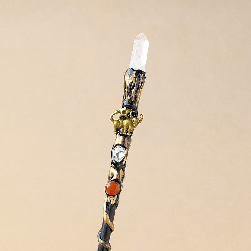 Olivenorma Natural Clear Crystal 12 Constellation Magic Crystal Wands - Taurus - image 2