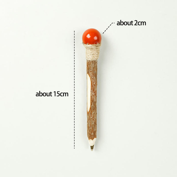 Olivenorma Natural Gemstone Wooden Ballpoint Pen Crystal Wands - Red Jasper-Crystal Ball - image 34