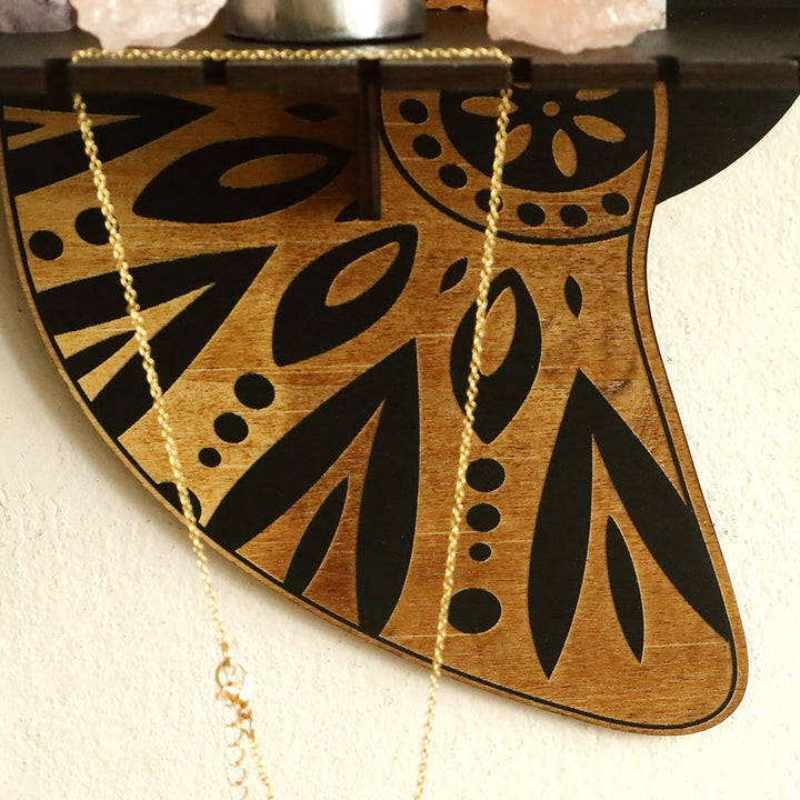 Olivenorma Wooden Flying Birds Crystal Shelf - image 5