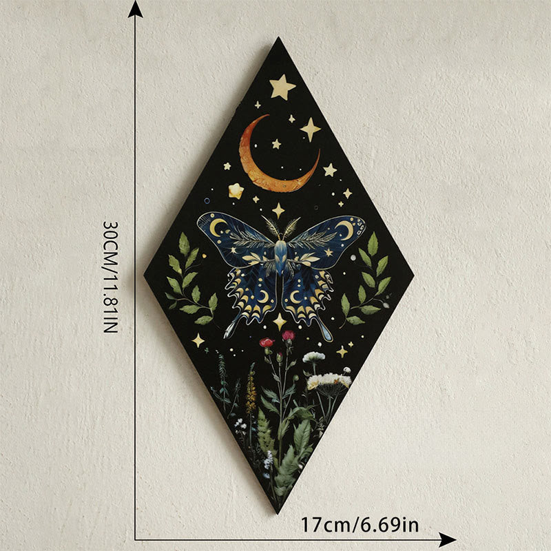 Olivenorma Wooden Rhombus Butterfly Crystal Shelf - D - image 4