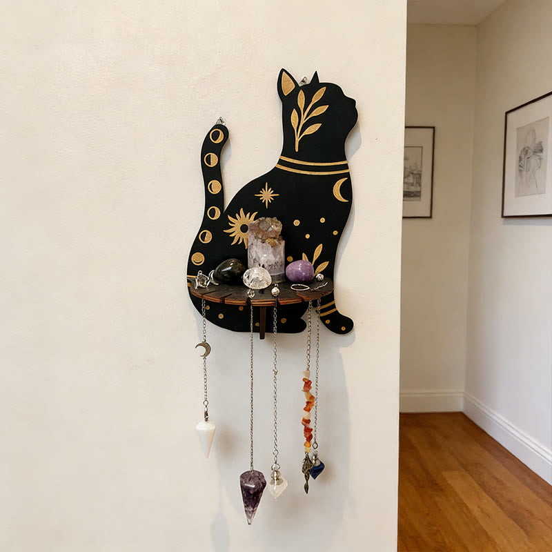 Olivenorma Wooden Cute Kitten Crystal Shelf - image 1