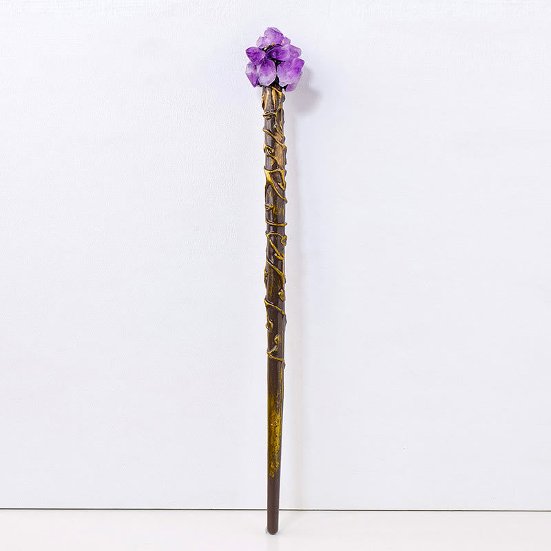 Olivenorma Natural Gemstone Magic Crystal Wands - Amethyst-Crystal Cluster - image 9