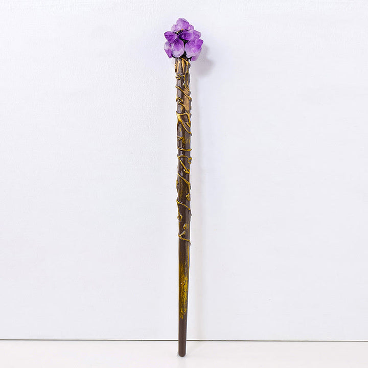 Olivenorma Natural Gemstone Magic Crystal Wands - Amethyst-Crystal Cluster - image 9