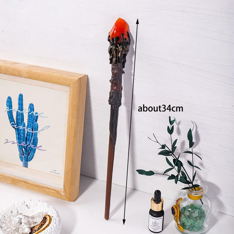 Olivenorma Natural Gemstone Magic Crystal Wands - Red Agate-Torch - image 15