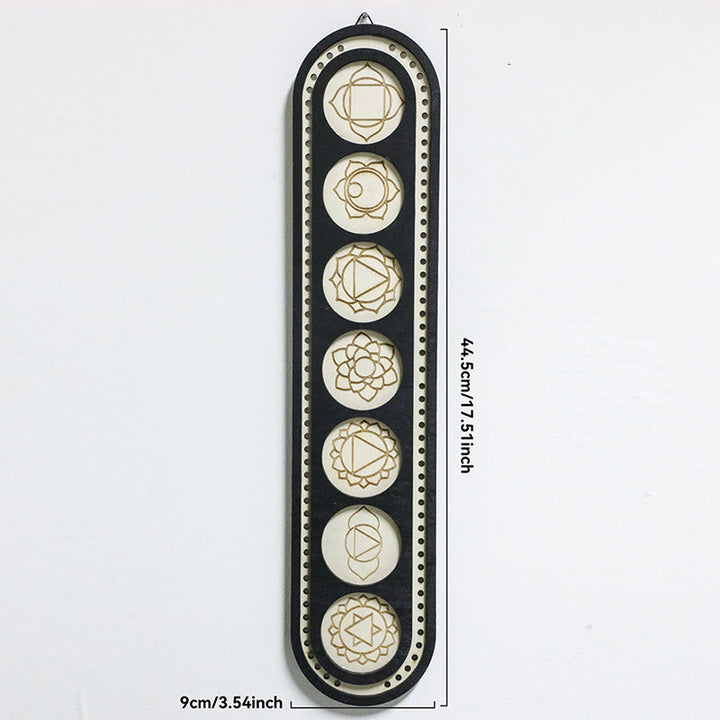 Olivenorma Wooden Boho Oval Multi-Layer Crystal Shelf - A - image 1