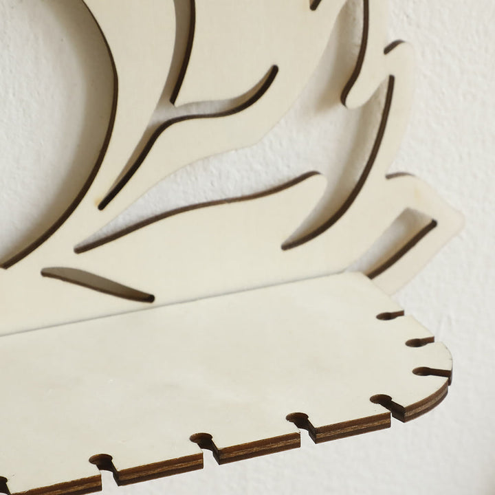 Olivenorma Wooden Stylish Lotus Crystal Shelf - image 4