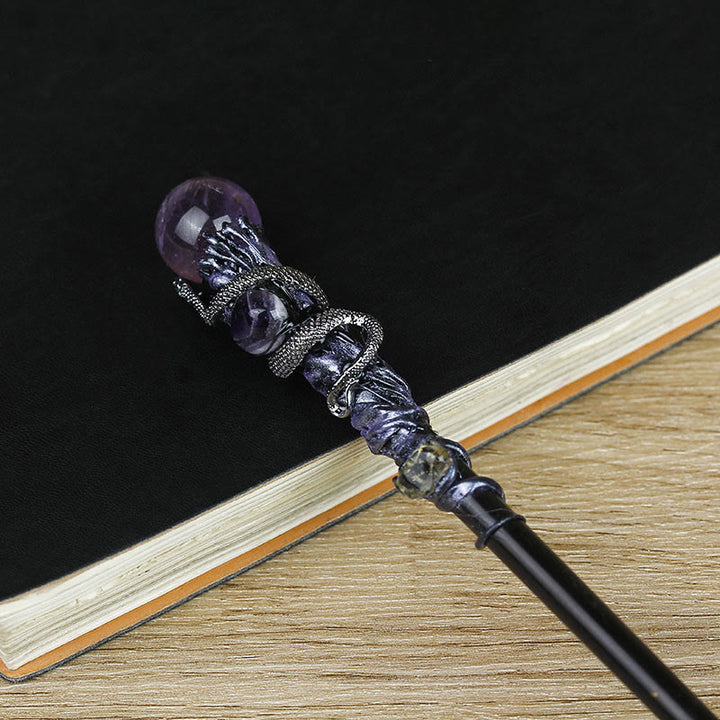 Olivenorma Natural Gemstone Magic Crystal Wands - Amethyst - image 1