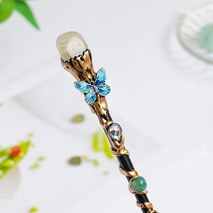 Olivenorma Natural Gemstone Heart Star Magic Crystal Wands - Citrine-Tumbled Stone Style - image 19