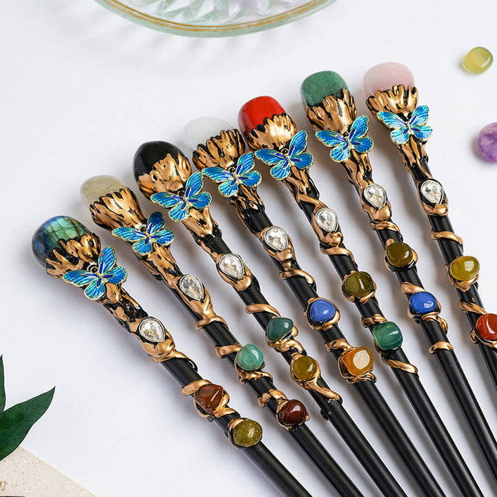 Olivenorma Natural Gemstone Heart Star Magic Crystal Wands - image 49