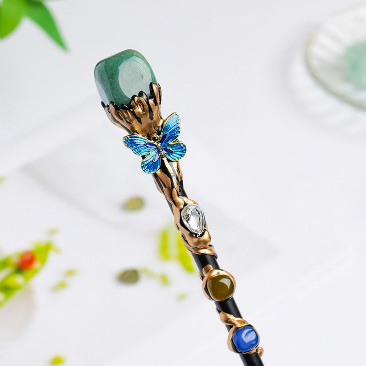 Olivenorma Natural Gemstone Heart Star Magic Crystal Wands - Green Aventurine-Tumbled Stone Style - image 23