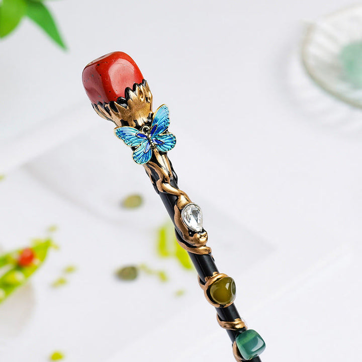 Olivenorma Natural Gemstone Heart Star Magic Crystal Wands - Red Jasper-Tumbled Stone Style - image 17