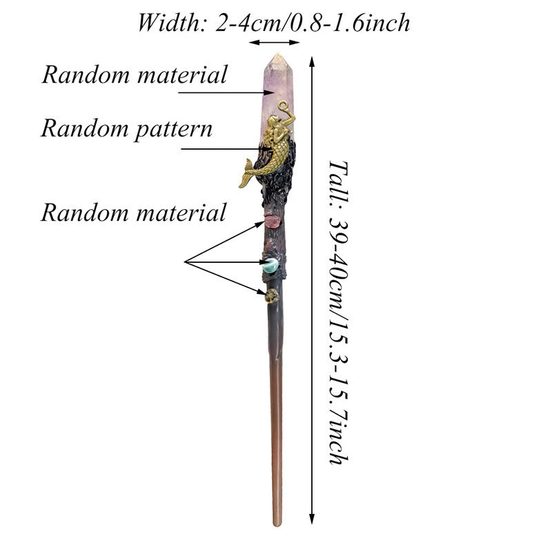 Olivenorma Natural Gemstone Magic Crystal Wands - image 17