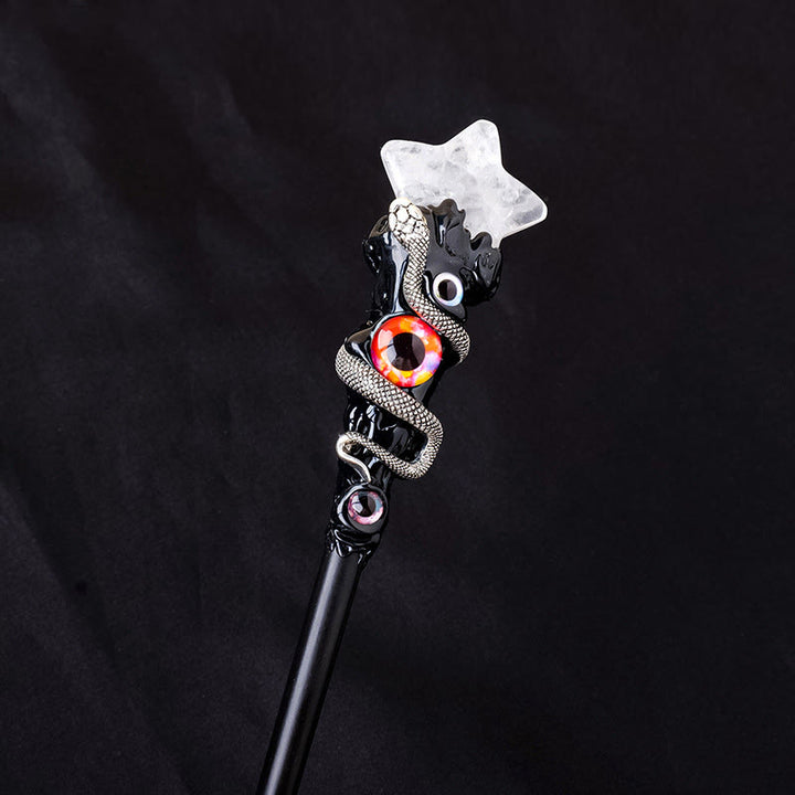 Olivenorma Natural Gemstone Evil Eye Magic Crystal Wands - Clear Quartz-Star Style - image 13