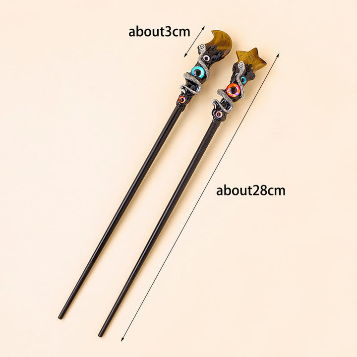 Olivenorma Natural Gemstone Evil Eye Magic Crystal Wands - image 33