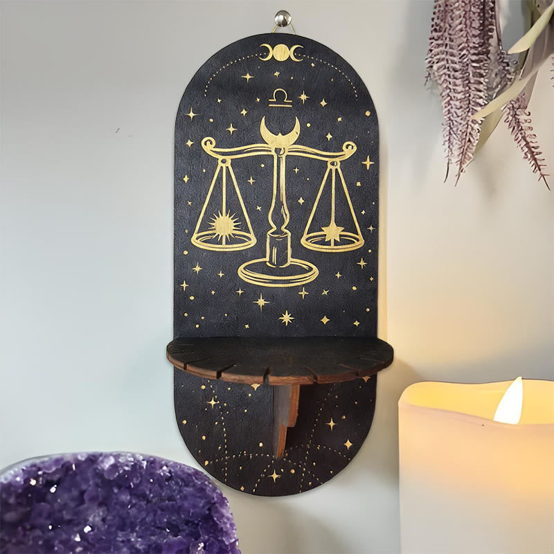 Olivenorma Wooden Boho Black oval-shaped Crystal Shelf - 3 - image 2