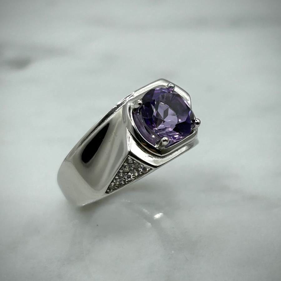 FREE Today: Amethyst Zircon Elegant Engagement Ring - image 9