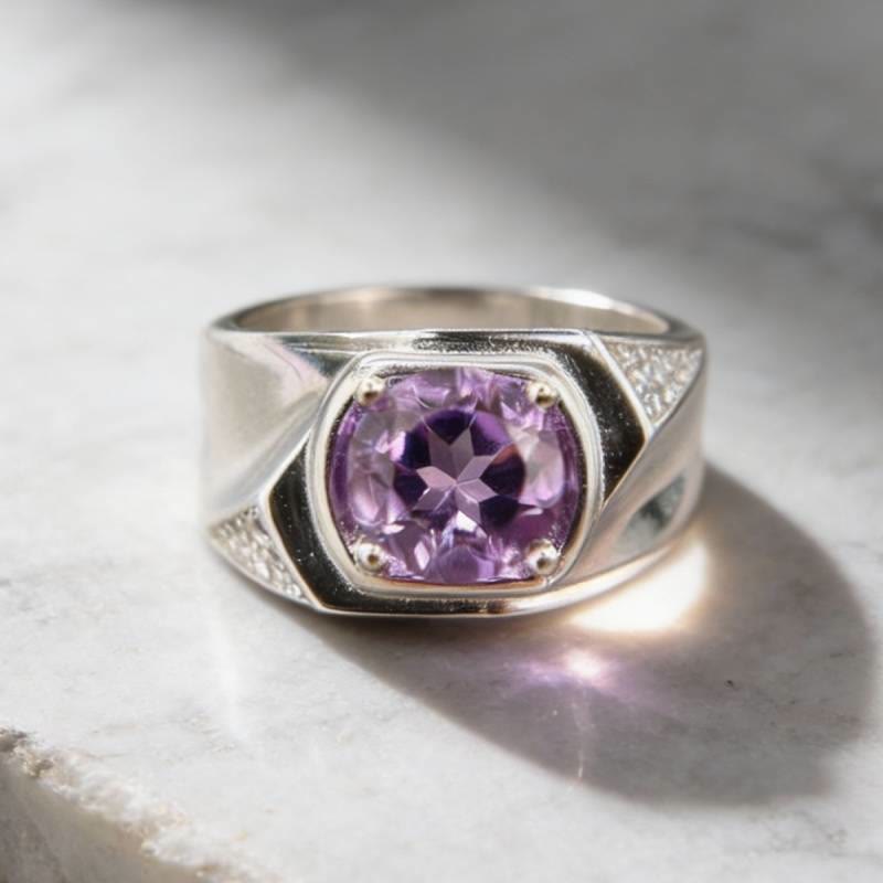 FREE Today: Amethyst Zircon Elegant Engagement Ring - image 8