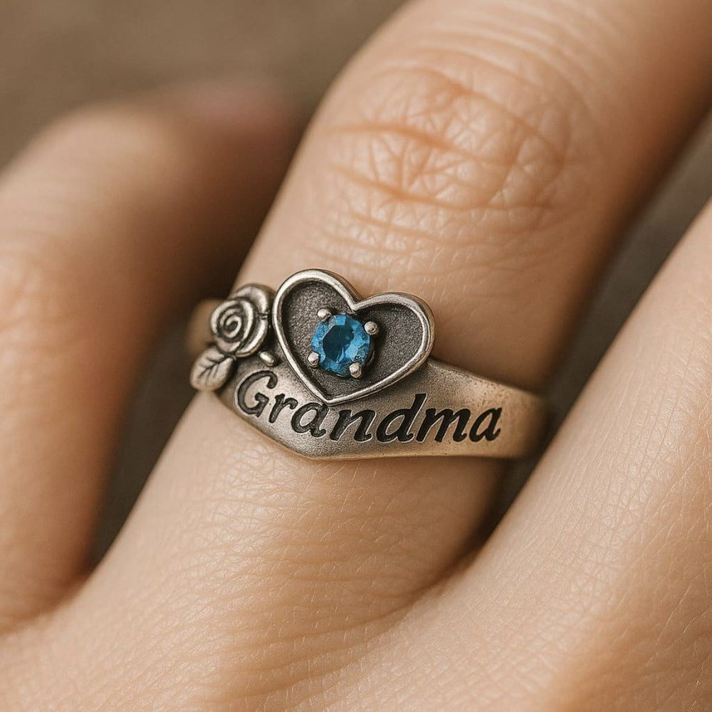 FREE Today: For Grandma -  Eternal Rose Blue Zircon Vintage Ring - image 1