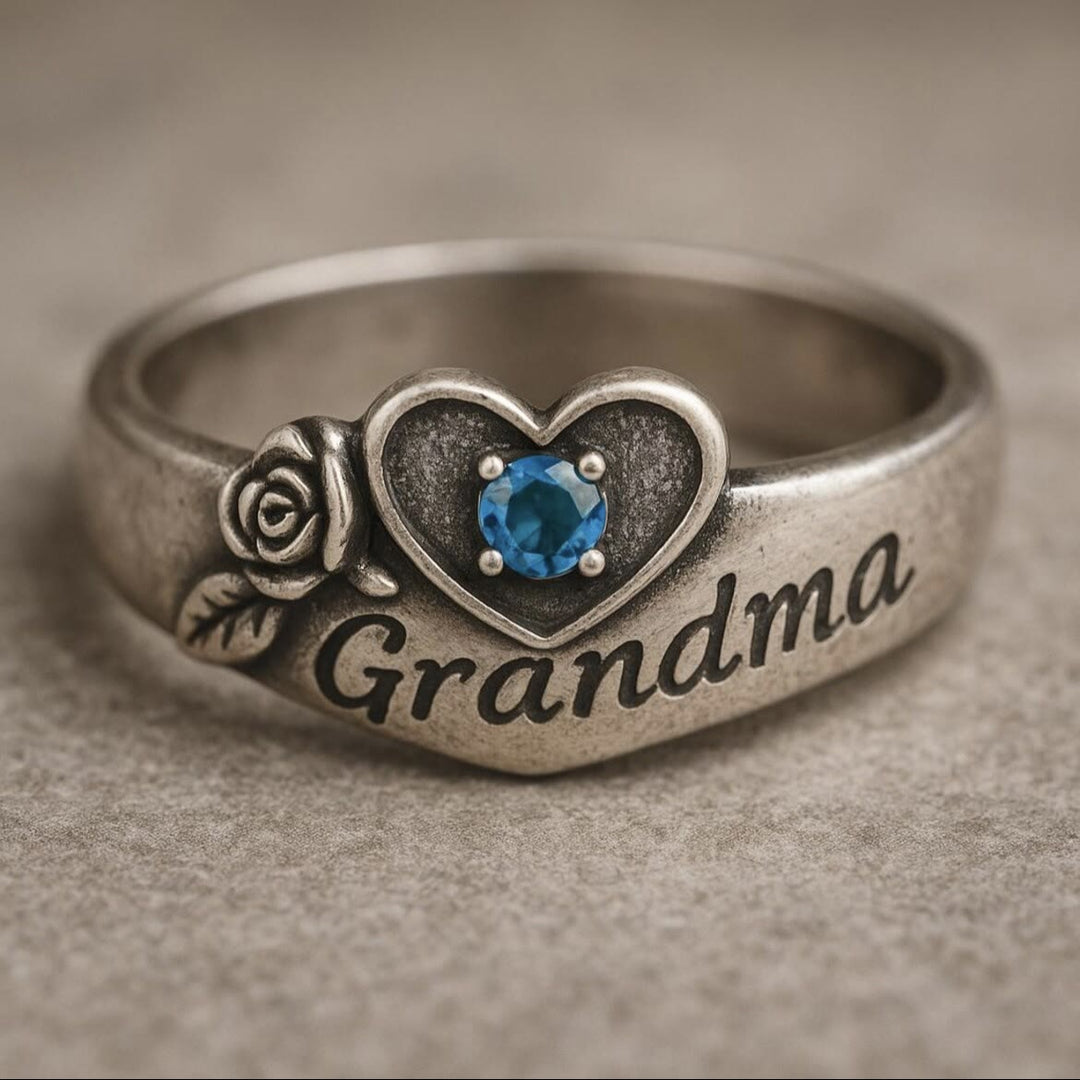 FREE Today: For Grandma -  Eternal Rose Blue Zircon Vintage Ring - US 10 - image 0