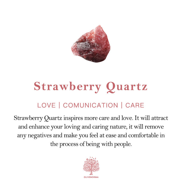 Olivenorma Strawberry Quartz Healing Moon Tree of Life Suncatcher Wind Chime - image 4