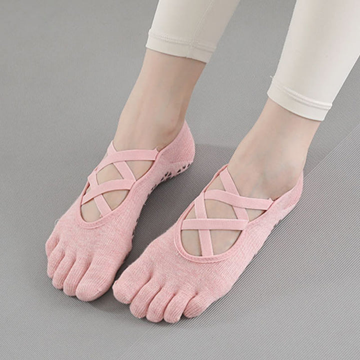 Olivenorma Five-Toe Non-Slip Strap Design Yoga Socks - image 5