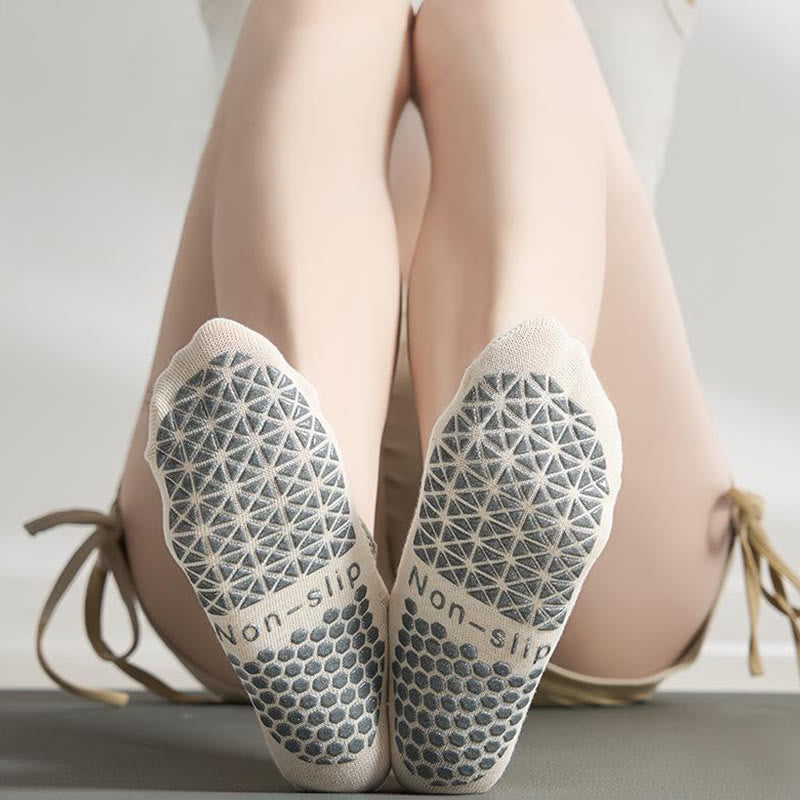 Olivenorma Five-Toe Non-Slip Backless Sports Ankle Yoga Socks - Each color - 7Pairs(One pair of each color) - image 0