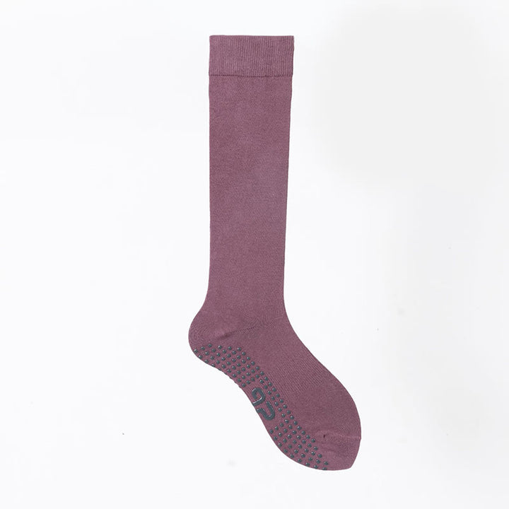 Olivenorma Solid Color Calf-Length Non-Slip Grip Pilates Barre Fitness Socks with Breathable Cotton Comfort Support Yoga Socks - Iris Purple - 10 Pairs - image 22