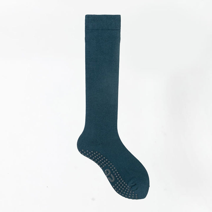 Olivenorma Solid Color Calf-Length Non-Slip Grip Pilates Barre Fitness Socks with Breathable Cotton Comfort Support Yoga Socks - Midnight Blue - 10 Pairs - image 16