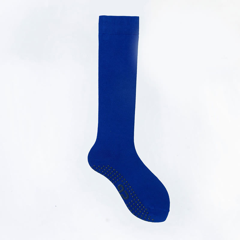 Olivenorma Solid Color Non-Slip Calf Sports Yoga Socks - Klein Blue - 8Pairs - image 1