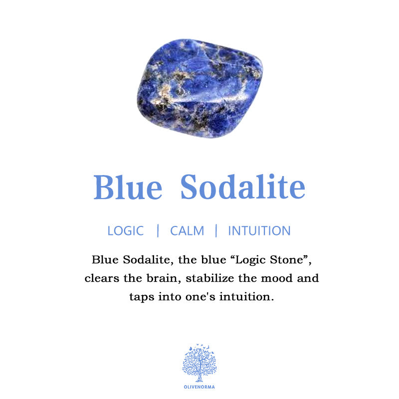 Olivenorma Blue Sodalite Jasper Handwoven Multi-Layer Stackable Wrap Bracelet - image 5