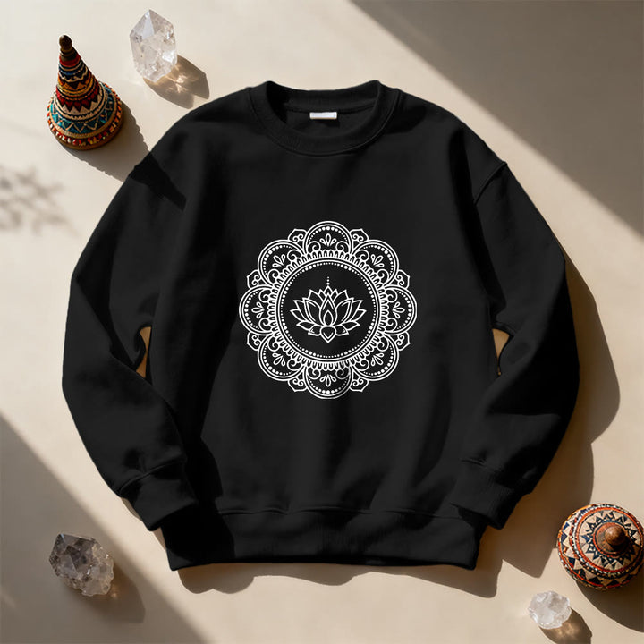Olivenorma Mandala Boho Spiritual Yoga Meditation Geometric Sweatshirt - image 6