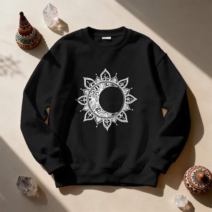 Olivenorma Mandala Sun And Moon Boho Meditation Spiritual Sweatshirt - image 8