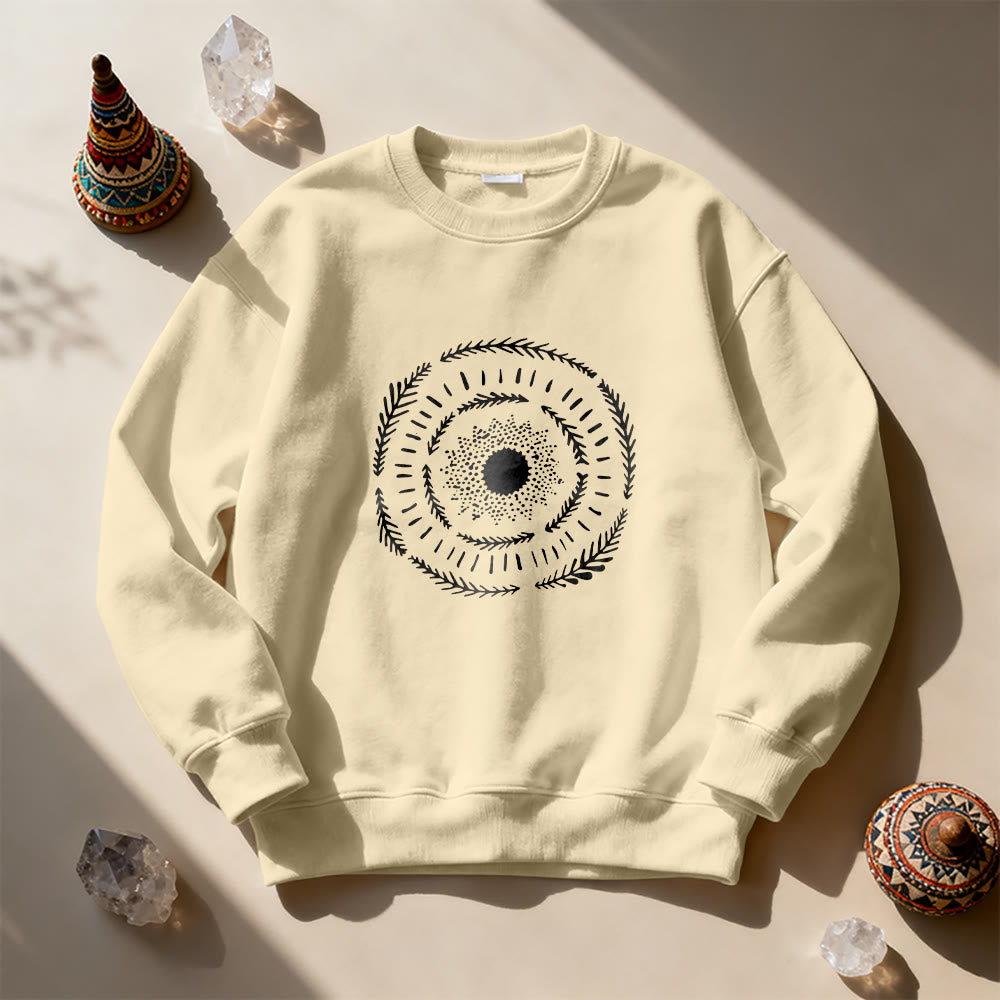 Olivenorma Sun Mandala Yoga Meditation Comfy Sweatshirt - image 8