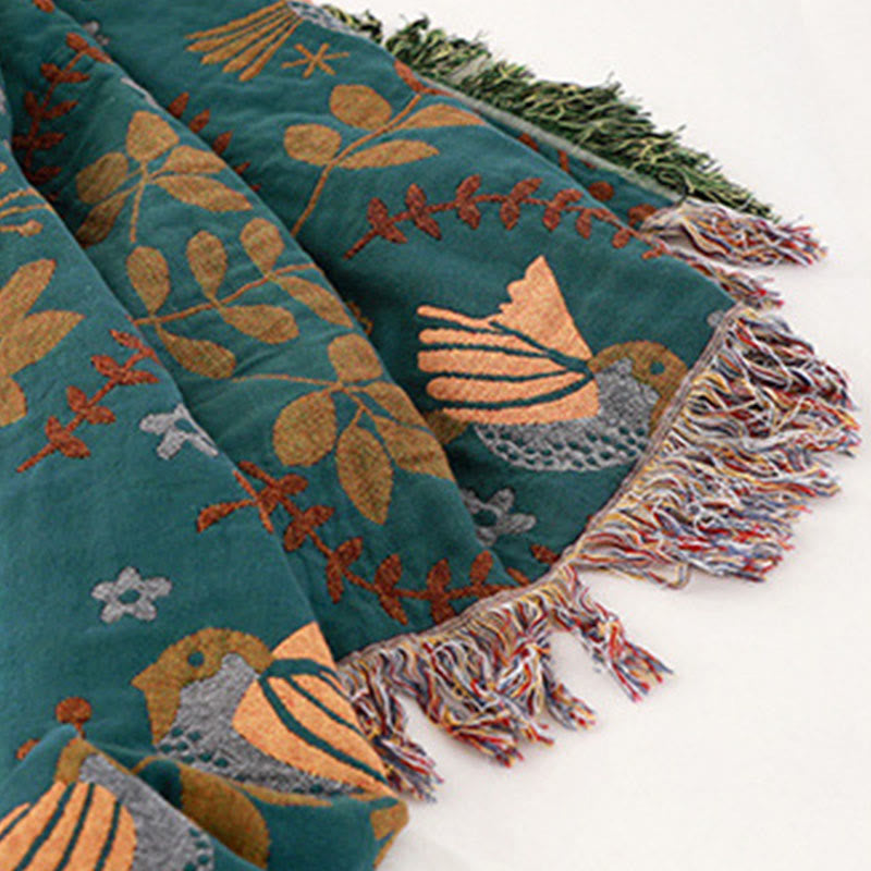 Olivenorma Spring Bird Nordic Art Blanket - image 4