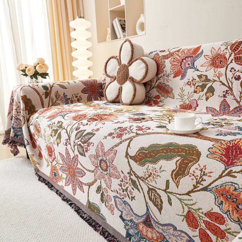 Olivenorma Ethnic Floral Woven Throw Blanket - image 3