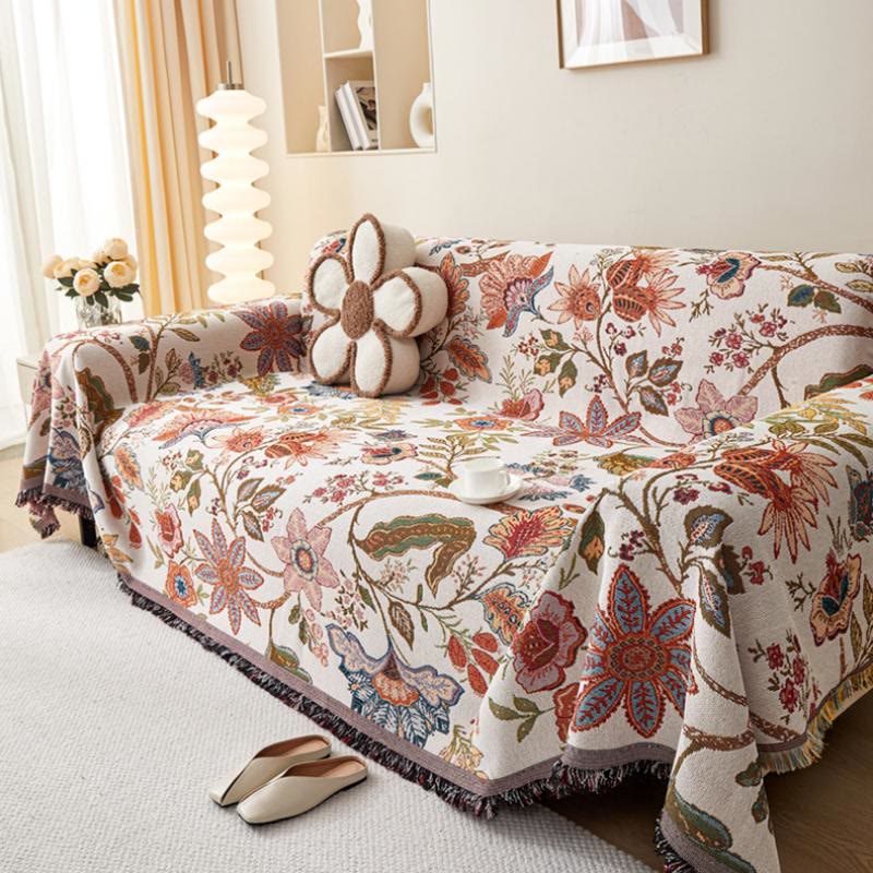 Olivenorma Ethnic Floral Woven Throw Blanket - image 2
