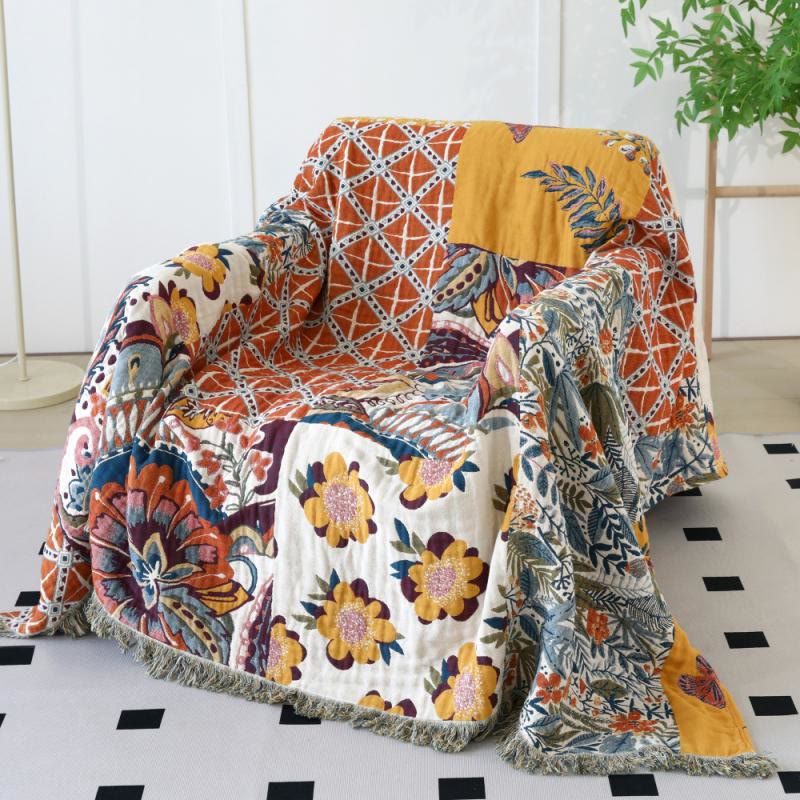 Olivenorma Bohemian Cotton Gauze Washable Throw Blanket - image 0