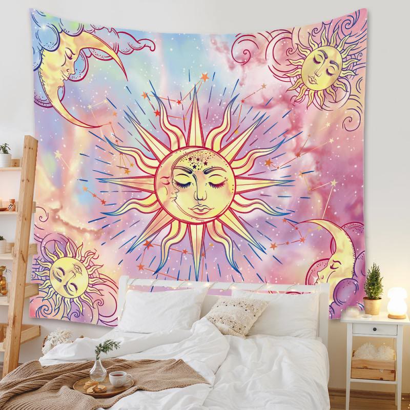 Olivenorma Mandala Digital Print Bohemian Wall Tapestry  - Rainbow & Nebula - 180*230cm - image 4