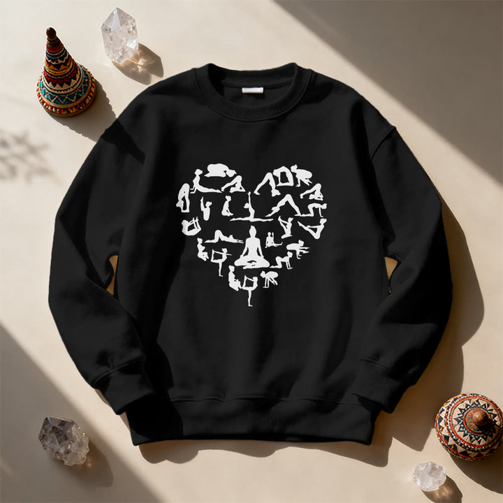 Olivenorma Heart Namaste Yoga & Meditation Sweatshirt - image 0