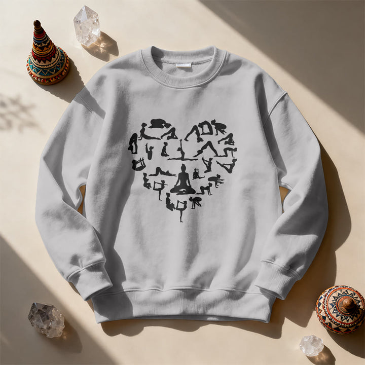 Olivenorma Heart Namaste Yoga & Meditation Sweatshirt - image 12