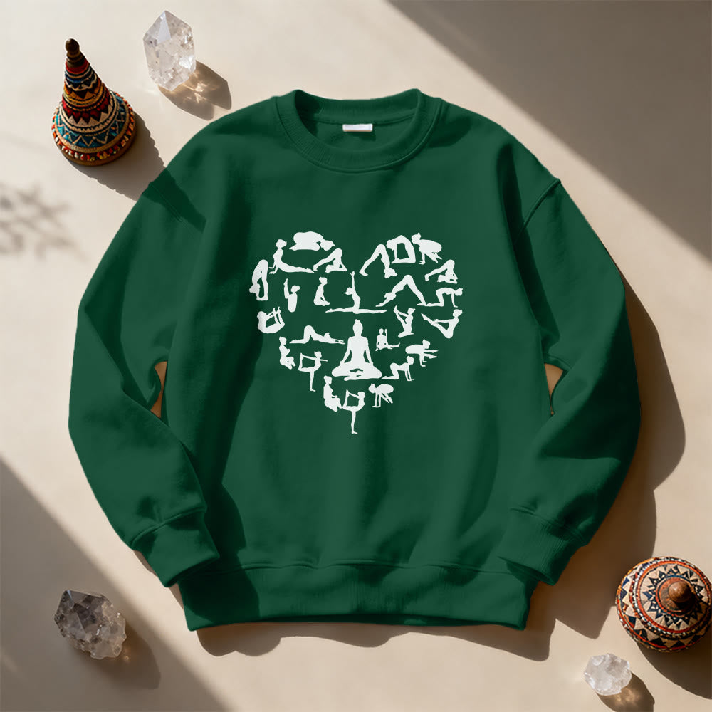 Olivenorma Heart Namaste Yoga & Meditation Sweatshirt - image 14