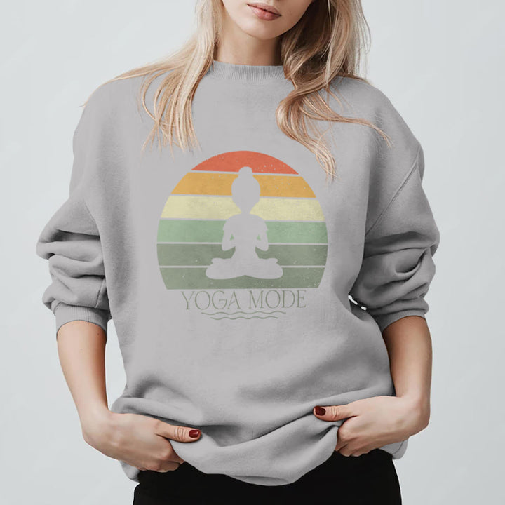 Olivenorma Funny Yoga Lover Sweatshirt - Grey - 2XL - image 11