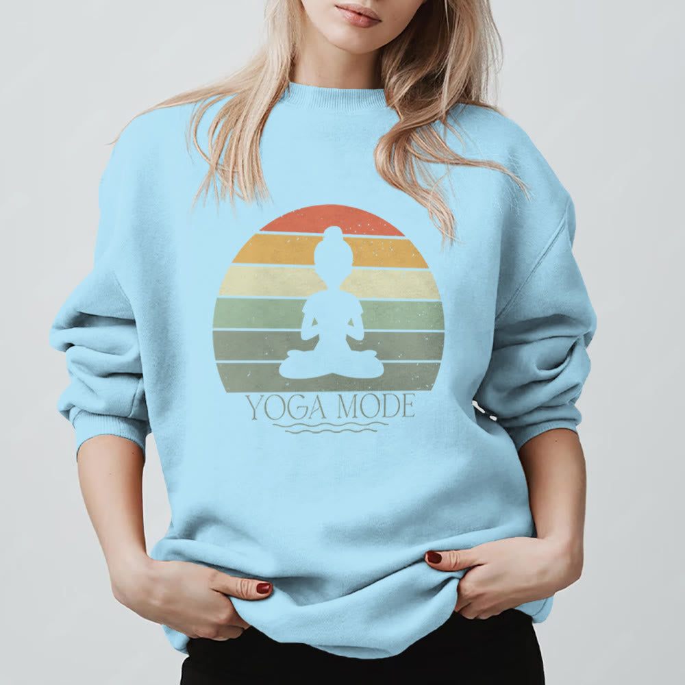 Olivenorma Funny Yoga Lover Sweatshirt - Blue - 2XL - image 15